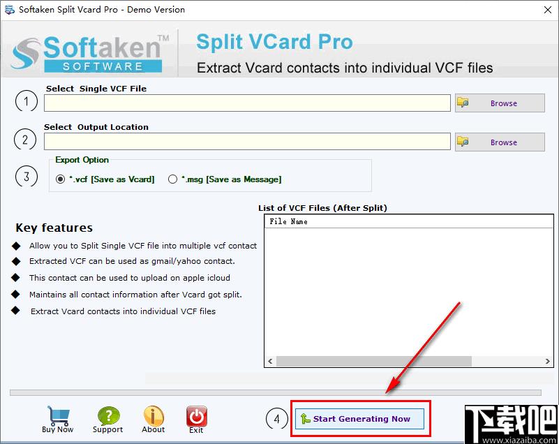 Softaken Split Vcard Pro下载,文件拆分